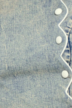SWEET DETAIL DENIM CROP TOP