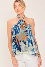 Blue Lagoon Halter Top