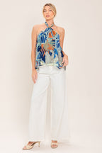 Blue Lagoon Halter Top