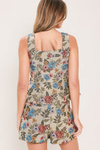 Wildflower Morning Note Jacquard Top