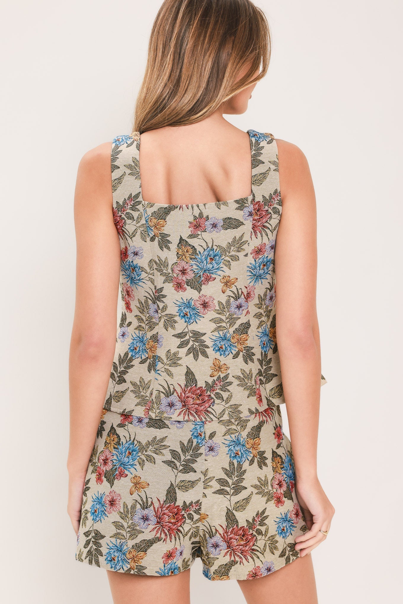 Wildflower Morning Note Jacquard Top