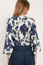 White Magnolia Current Top