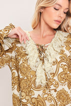 Buttercream Brocade Beauty Top