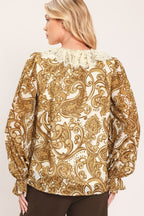Buttercream Brocade Beauty Top