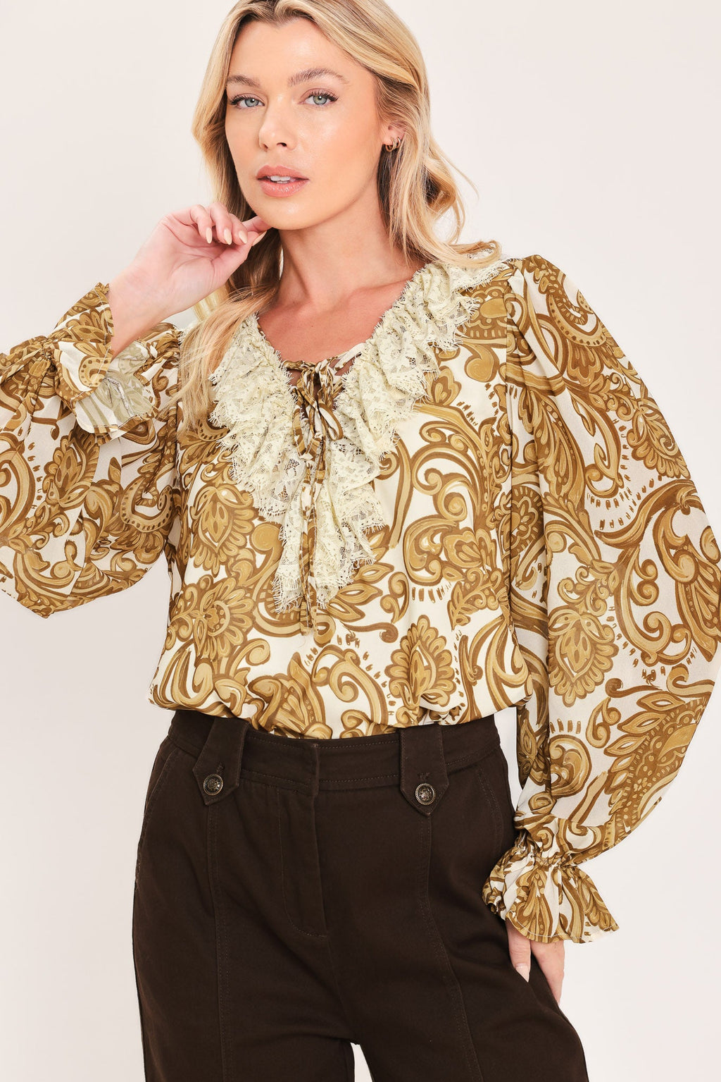 Buttercream Brocade Beauty Top