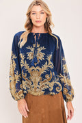 Midnight Heritage Flow Top