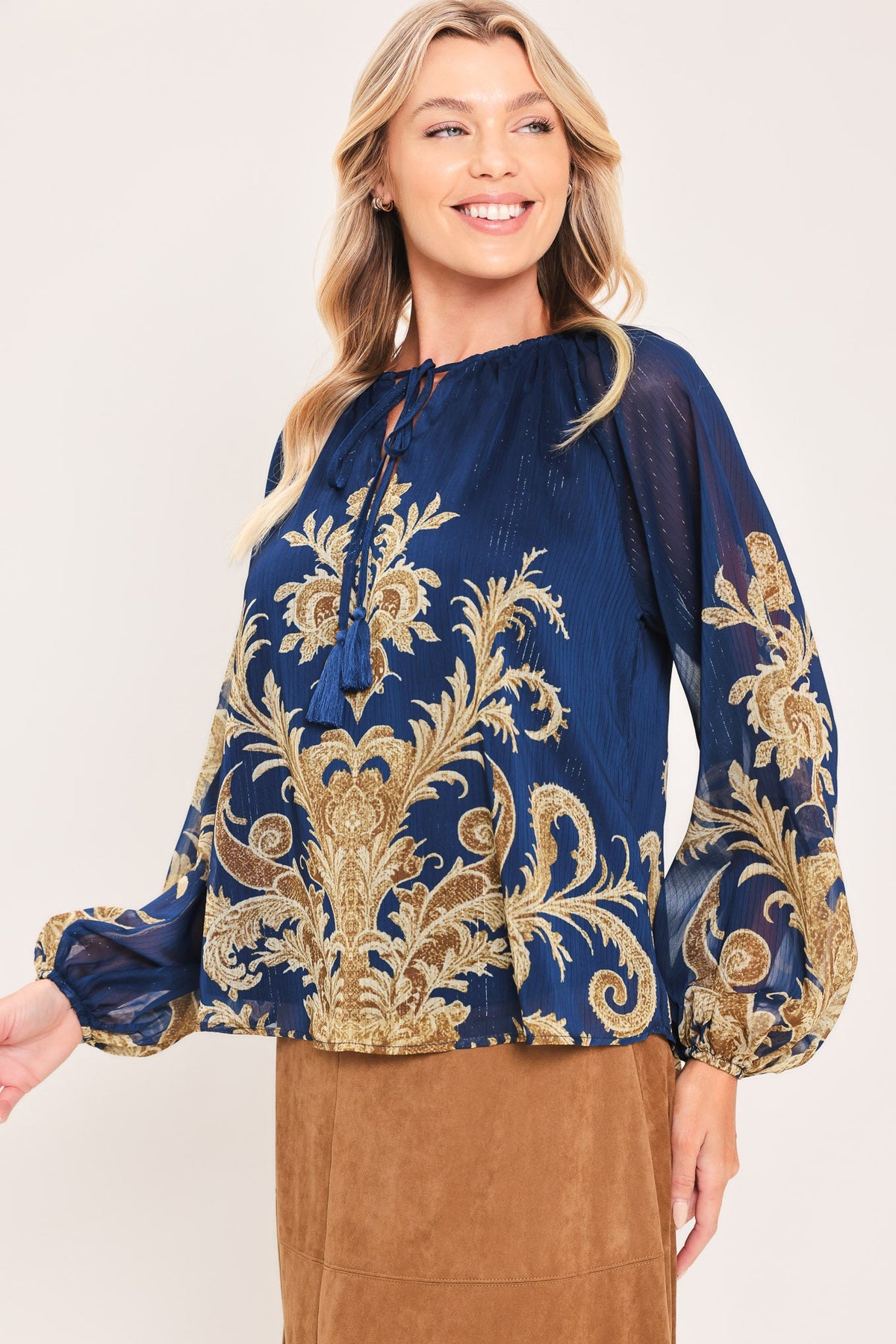 Midnight Heritage Flow Top