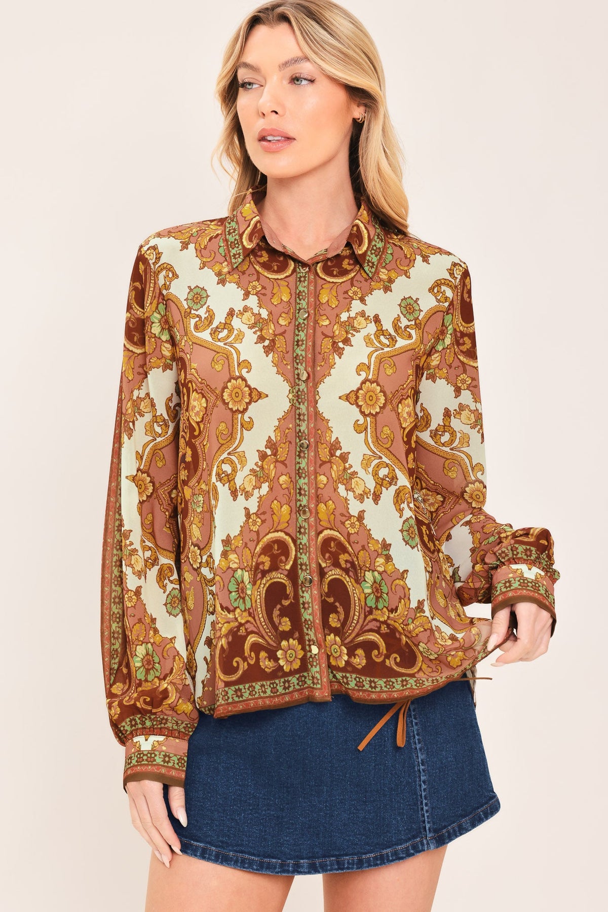 Paisley Palace Printed Top