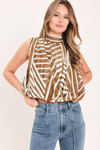 Latte Ribbon Rhapsody Top