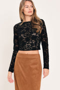 Noir Lace Moonrise Lace Crop Top