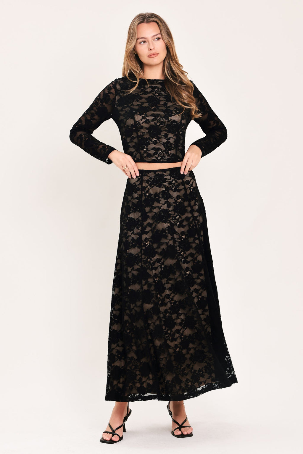Noir Lace Moonrise Lace Crop Top