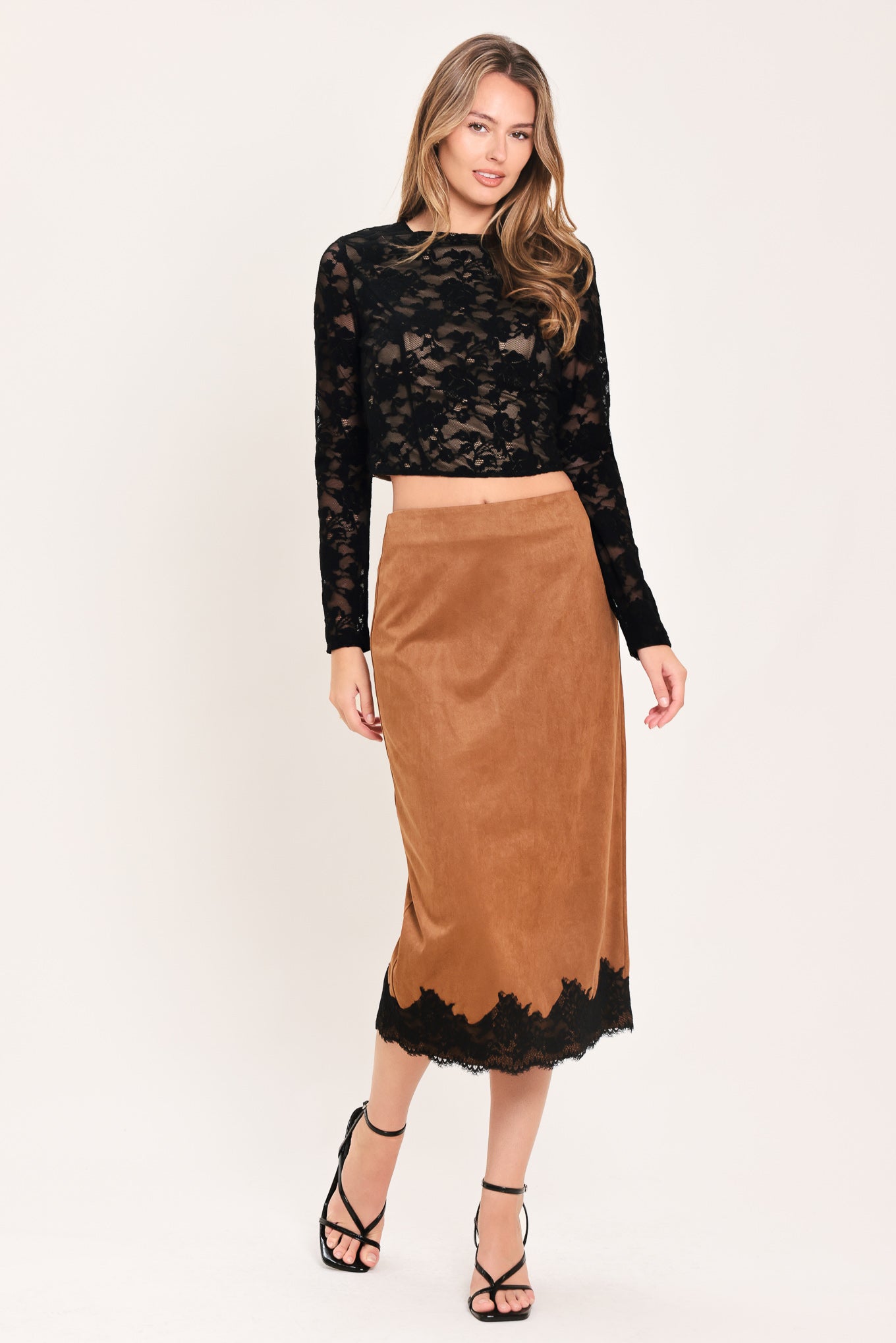 Noir Lace Moonrise Lace Crop Top