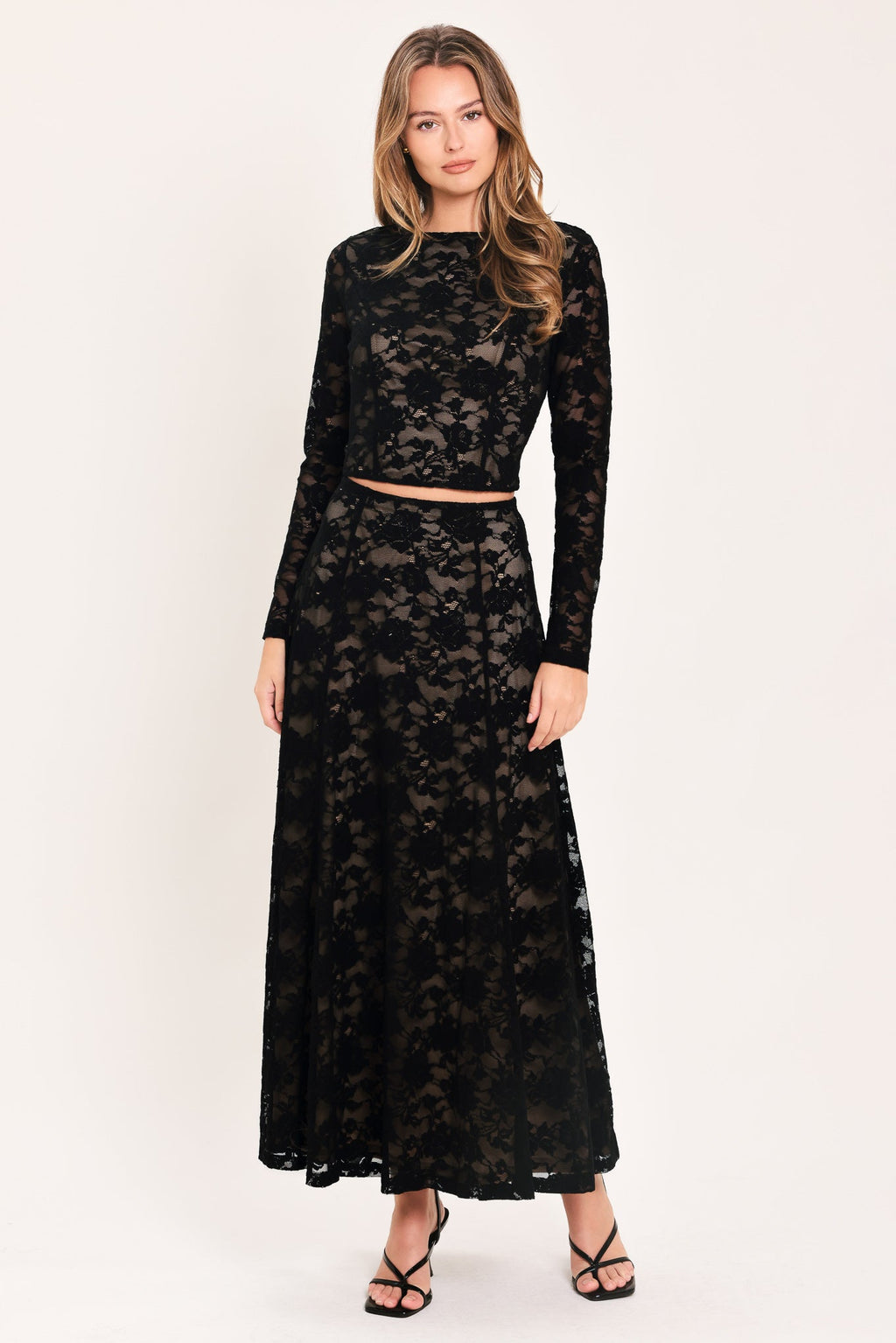Noir Lace Moonrise Lace Crop Top