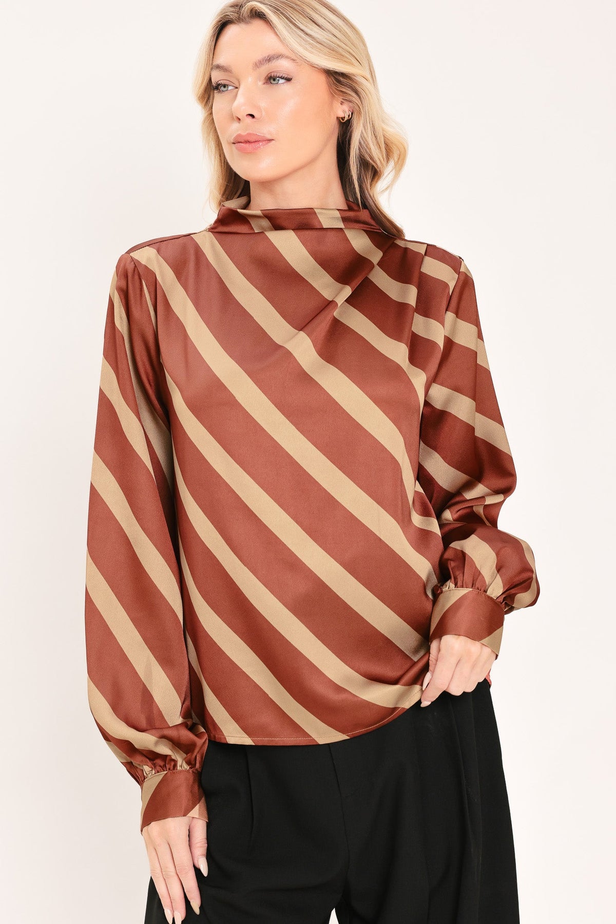 Toffee Diagonal Flow Top