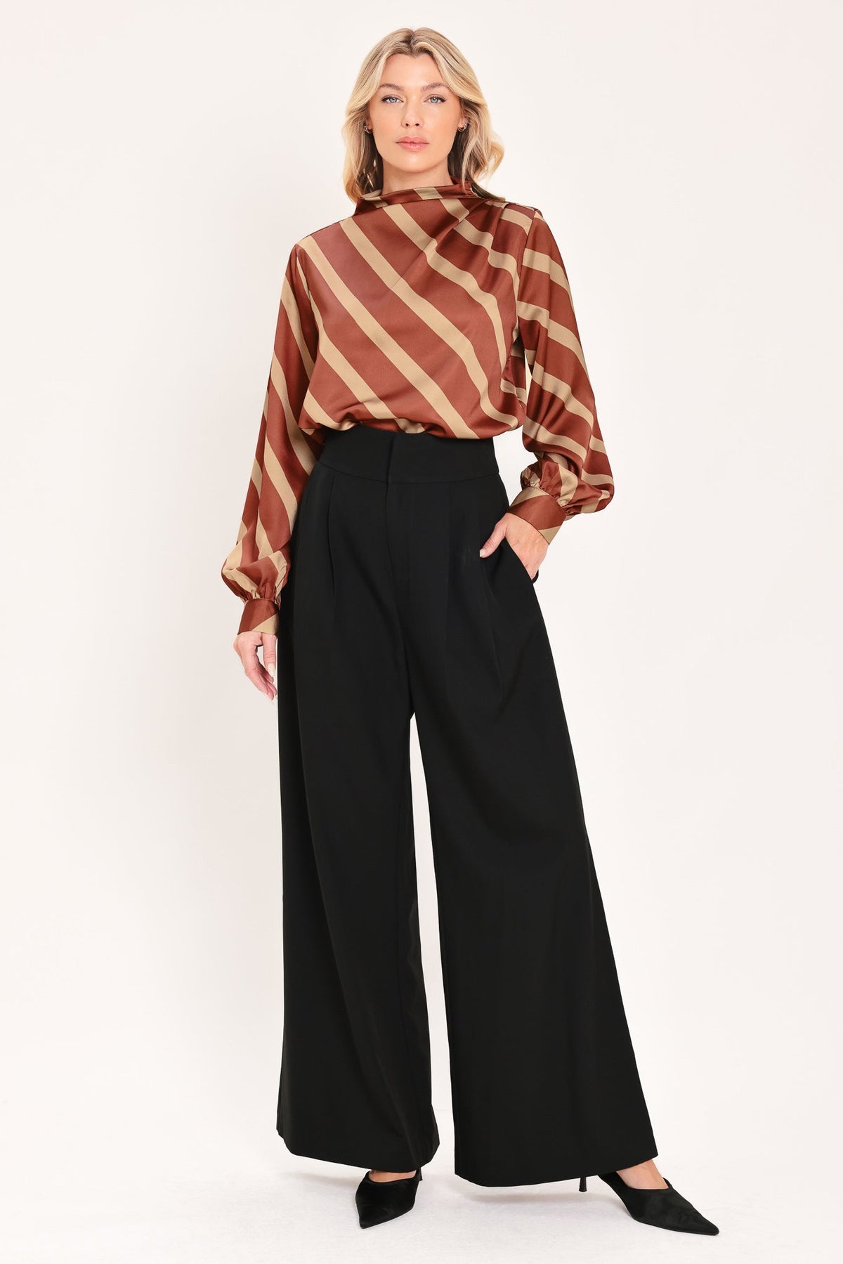 Toffee Diagonal Flow Top