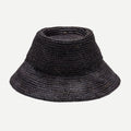 Tali Raffia Bucket in Midnight Blue