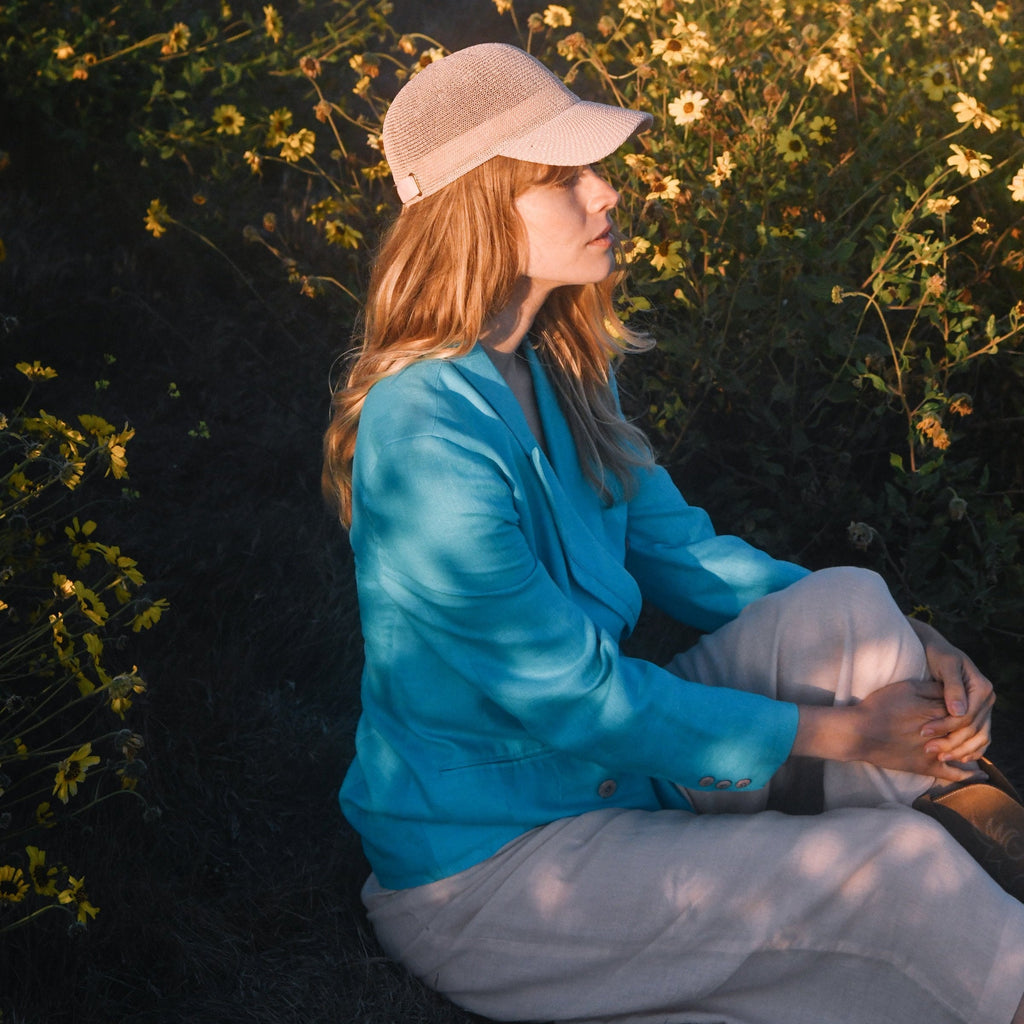 Paula Mesh Cap in Blush Rose