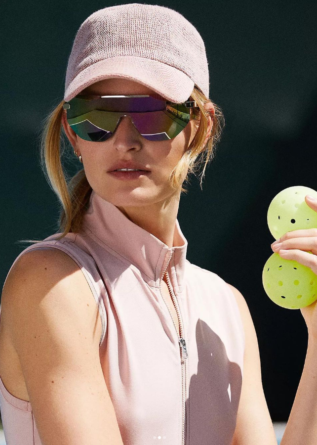 Paula Mesh Cap in Blush Rose