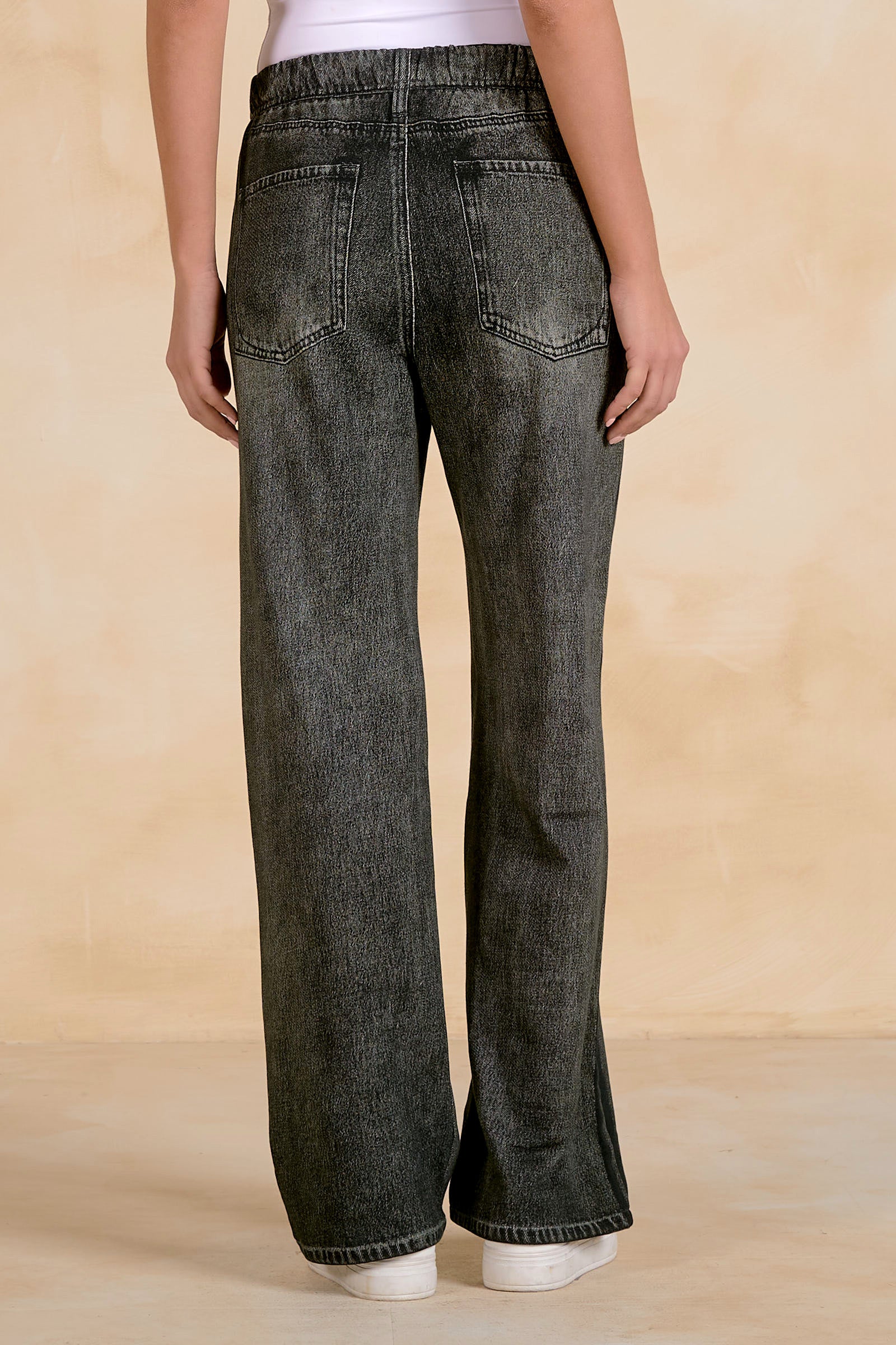 Jojo Denim Track Sweatpants Charcoal