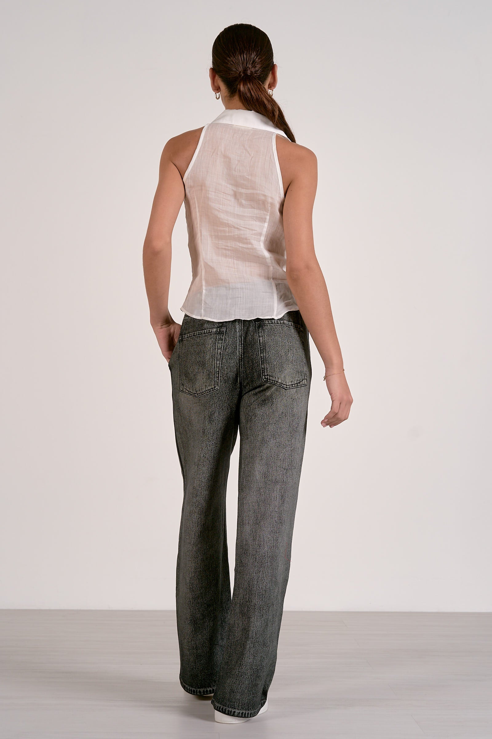 Jojo Denim Track Sweatpants Charcoal