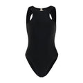 The Jupiter Open-back Recycled One-piece Swimsuit in Black