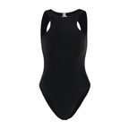 The Jupiter Open-back Recycled One-piece Swimsuit in Black