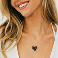Jan Resin Heart Necklace - WATERPROOF