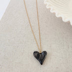 Jan Resin Heart Necklace - WATERPROOF