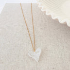 Jan Resin Heart Necklace - WATERPROOF