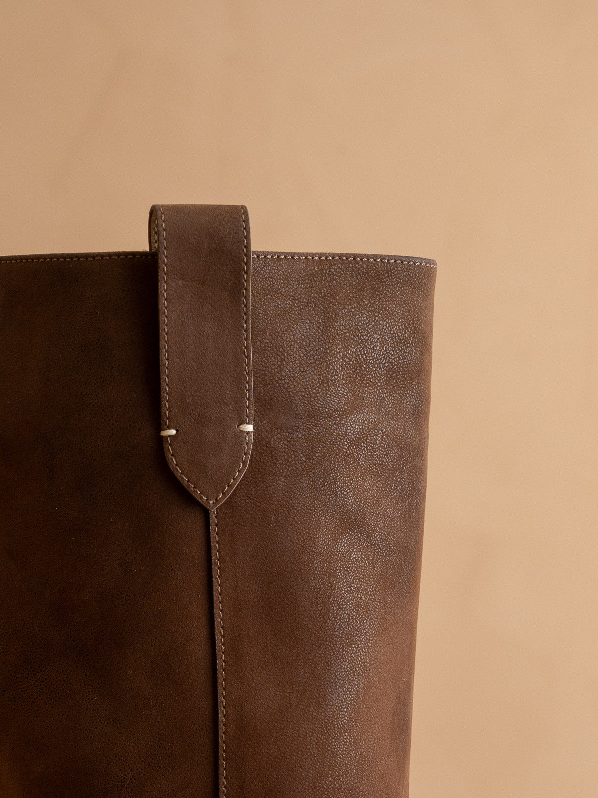 The Leanne | Coffee Moto Knee High Boot