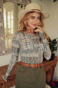 Printed Long Sleeve Tee- Lagos