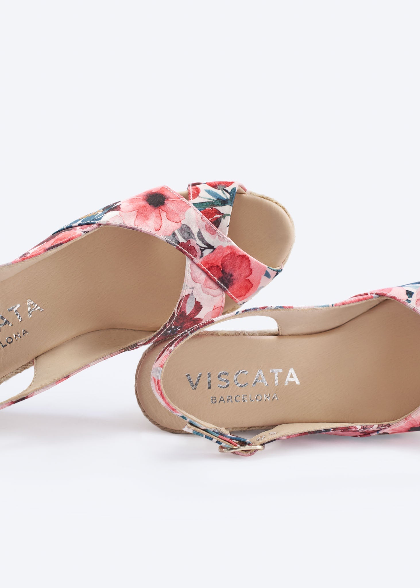 Llansa Premium Fabrics Canvas Espadrille Sandal Wedges