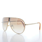 80s Gold Silver Vintage Aviator Sunglass - Manor