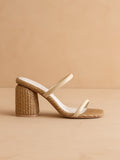 The Margaret | Butter Rattan Heel
