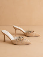 The Meridian | Sand Kitten Heel * FINAL SALE *
