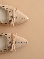 The Meridian | Sand Kitten Heel * FINAL SALE *