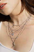 Monroe Crystal Strand Layered Necklace