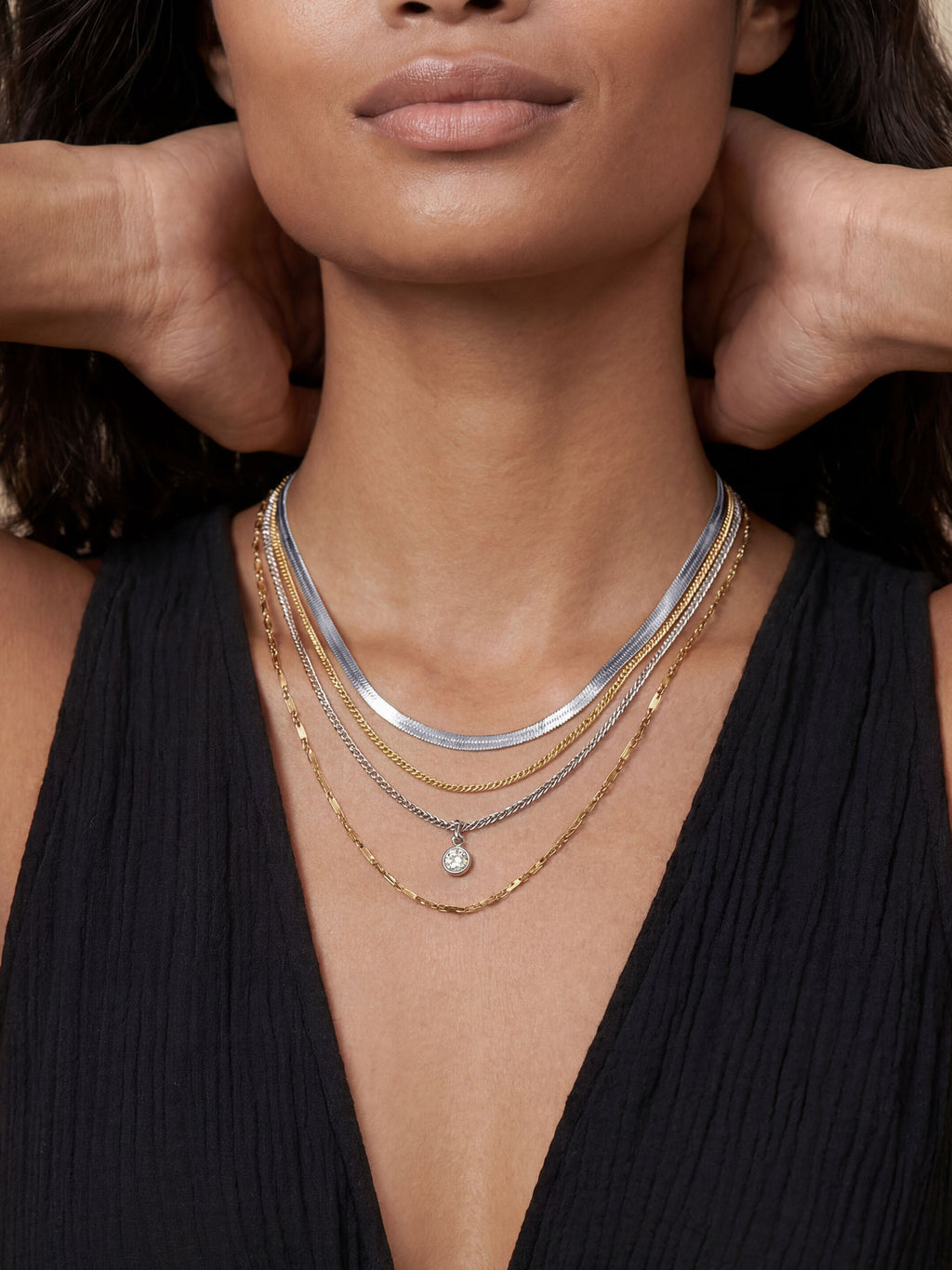 All the Chains Layered Necklace