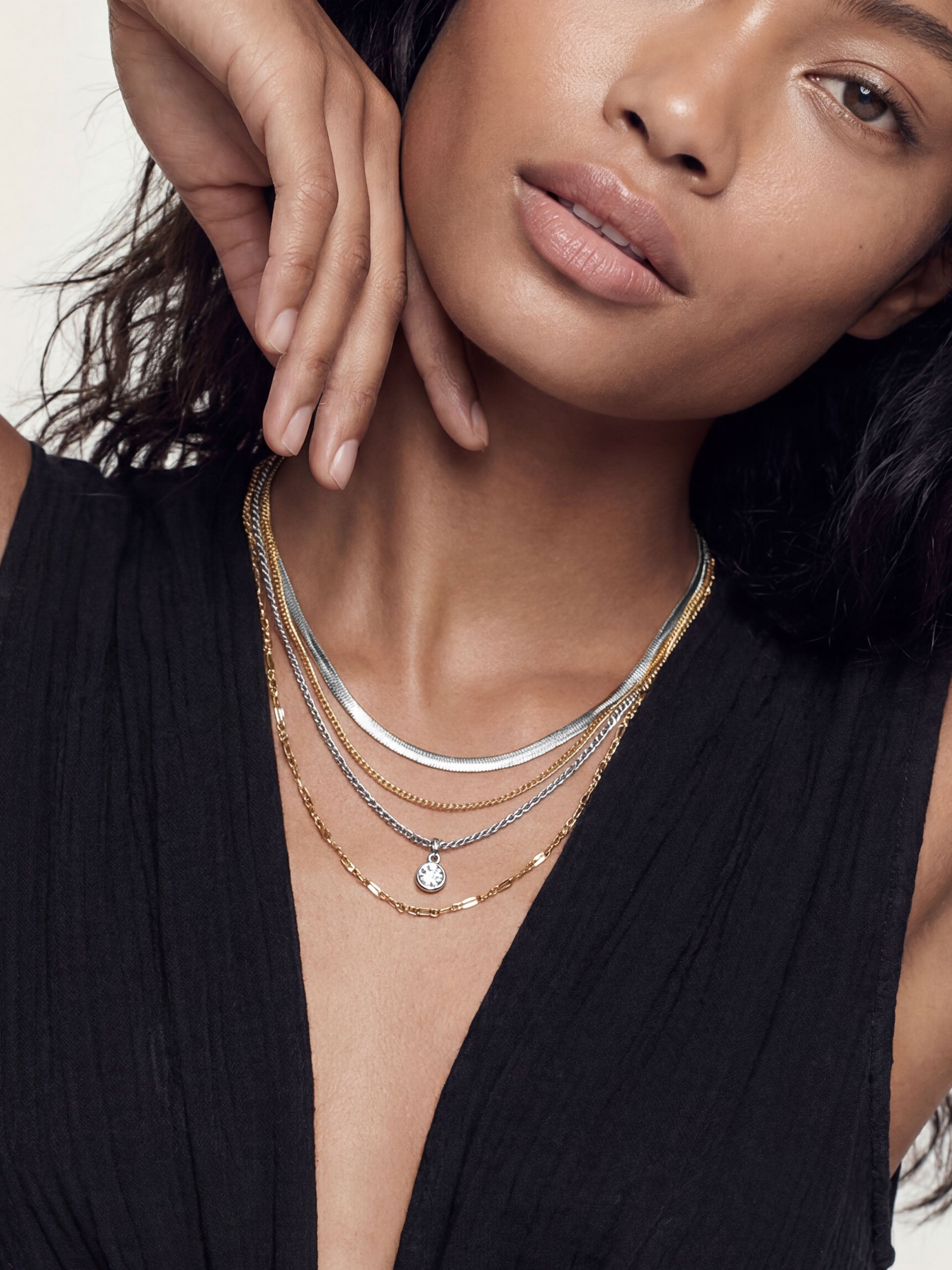 All the Chains Layered Necklace