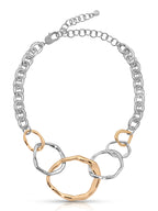 Interlocking Golden Chain Necklace