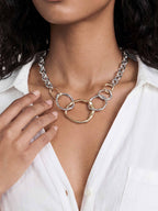 Interlocking Golden Chain Necklace