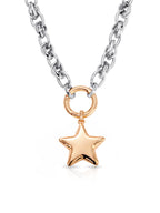 Locked in Mixed Metal Heart Necklace