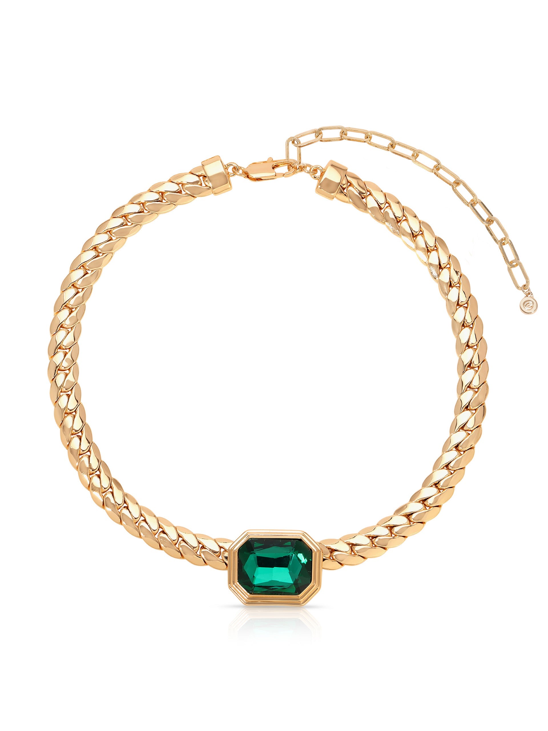 Emerald Deco Necklace