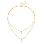 Faithfully Layered Cross Necklace
