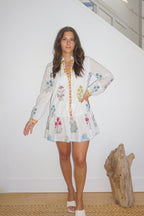 Carrie Dress in Mixed Print Floral
