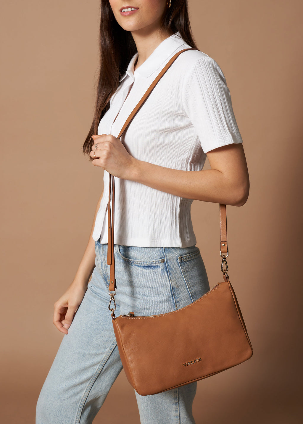 Nice Leather Crossbody Handbag