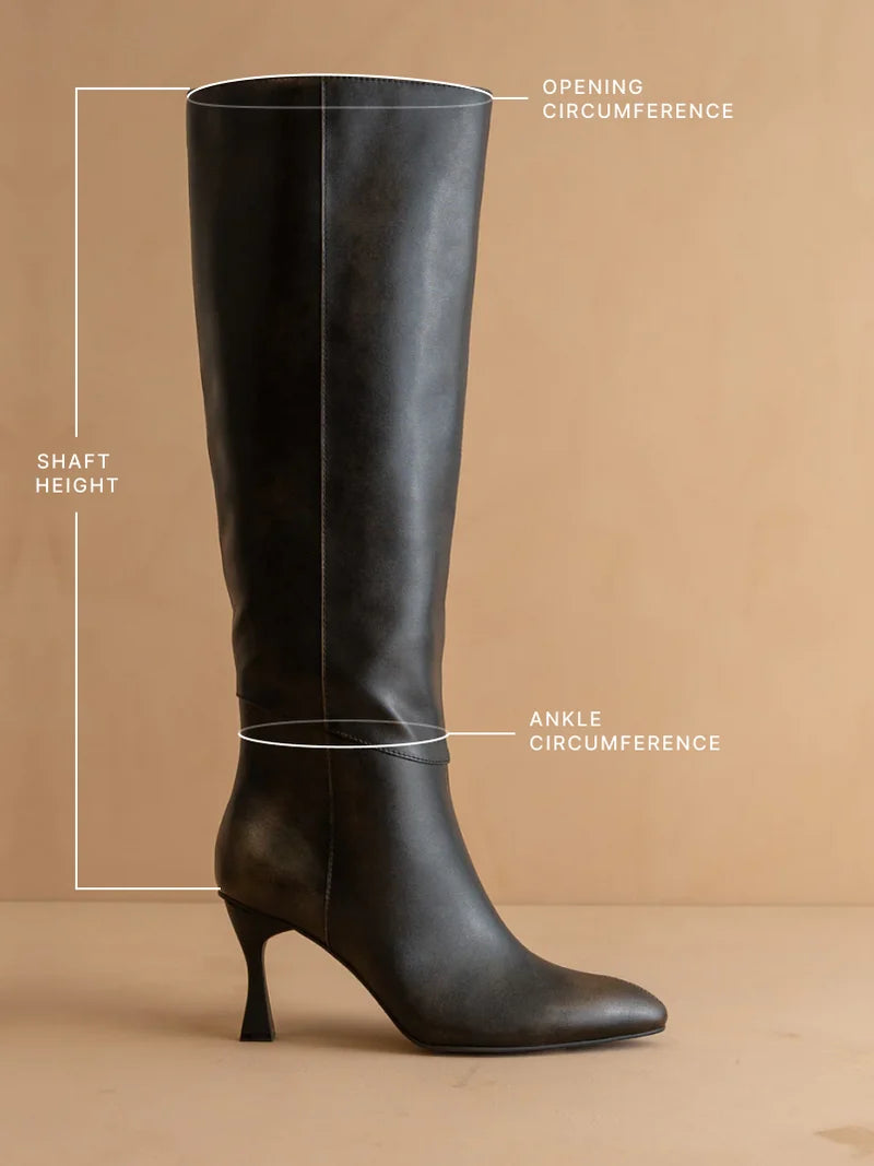 The Lexington Pointed-Toe Knee-High Boot