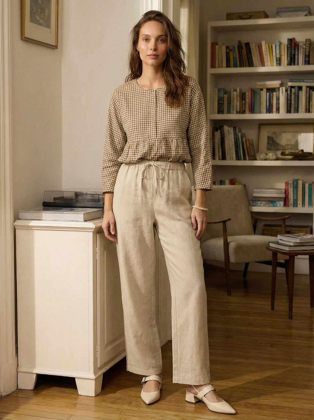 100% Linen Classic Pants LYON