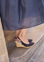 Palomera Canvas Espadrille Wedges