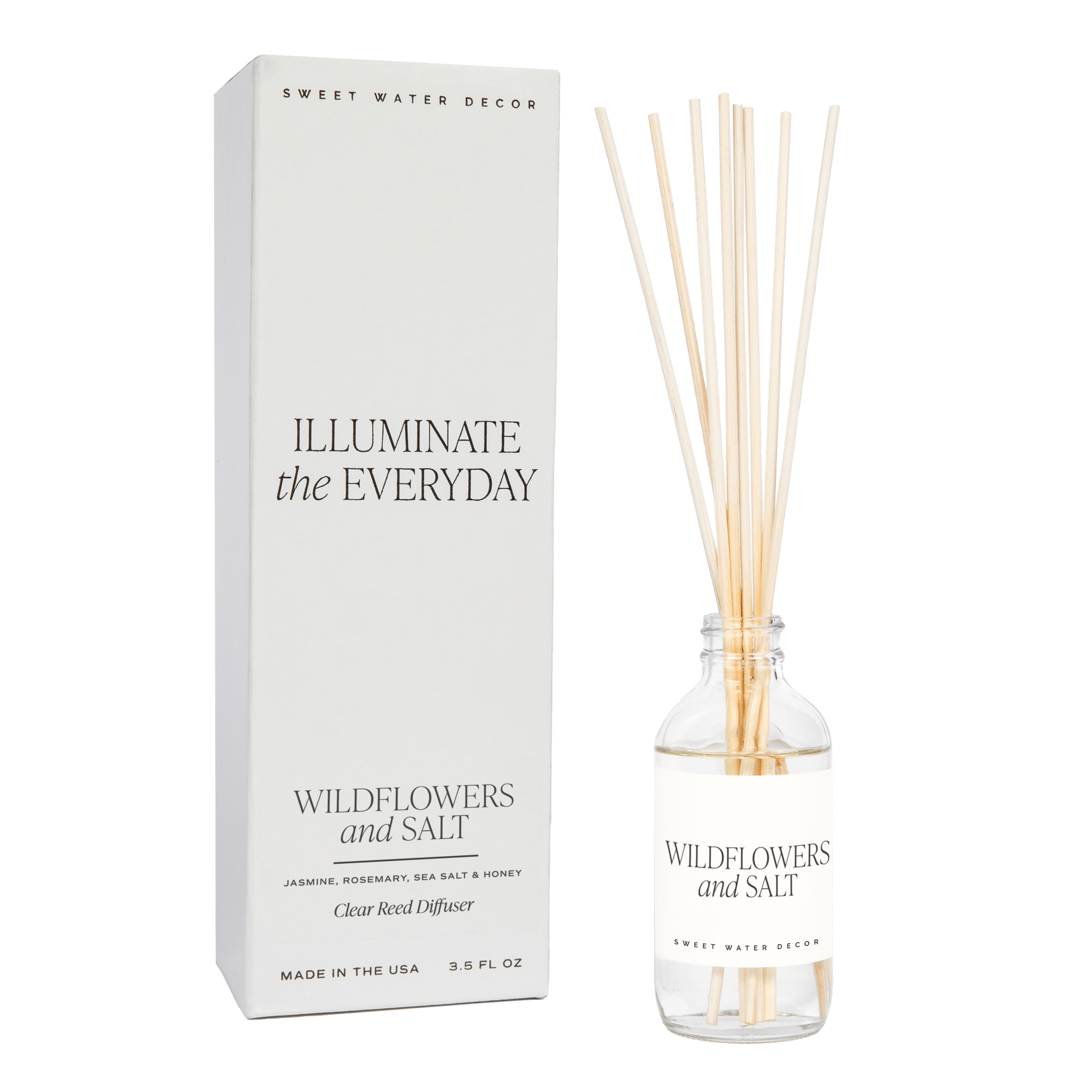 Wildflowers and Salt Clear Reed Diffuser